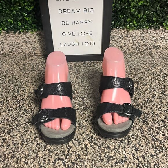 Ladies DANSKO BLACK SHOES - Picture 1 of 9